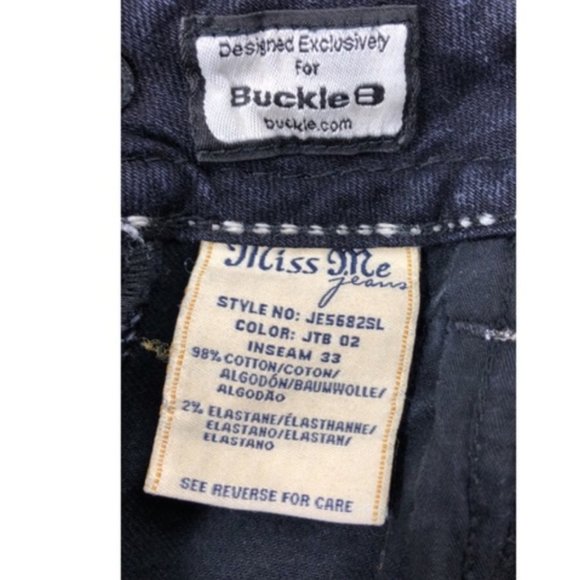 Miss Me Sz 27 Skinny Jeans Embellished - Picture 8 of 8